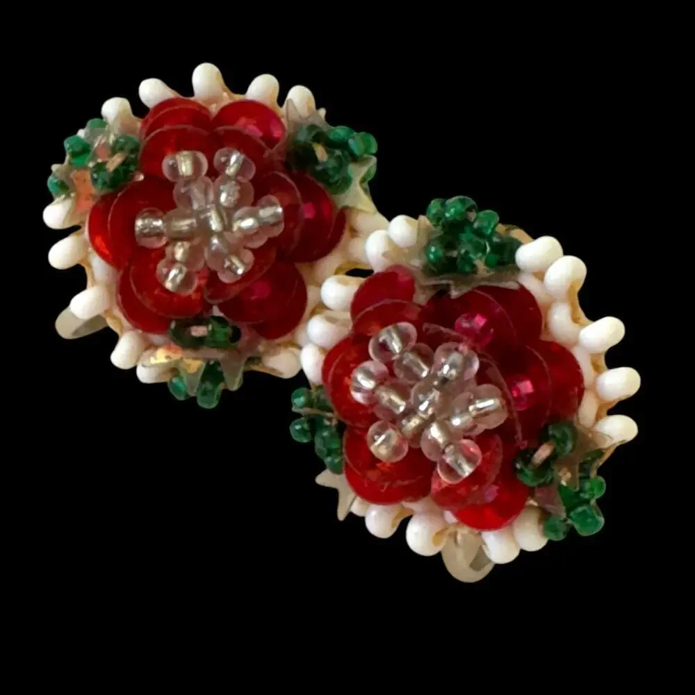 Vintage red white